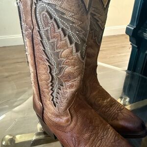 Sterling River Brown Western Leather Boots